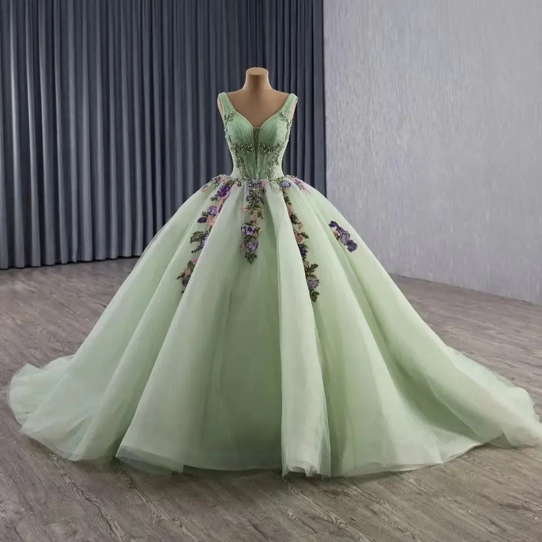 mint green sweet 15 dresses Amazon.com: Hand Made Flowers Silver Beaded Quinceanera Dresses Strapless  Tulle Ball Gown Prom Sweet 16 Dress Mint Green 2: Clothing, Shoes & Jewelry