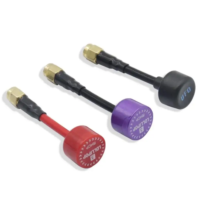 5.8g omni mini lollipop antena rhc antena de alto ganho 5dbi fpv transmissor/receptor sma/RP-SMA macho para corrida rc