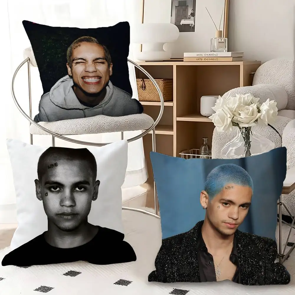 1pc Singer Star D-Dominic Fike Pillow Case Fashion Square Pillowcase Bedroom Sofa Room Ins Decoration Leisure