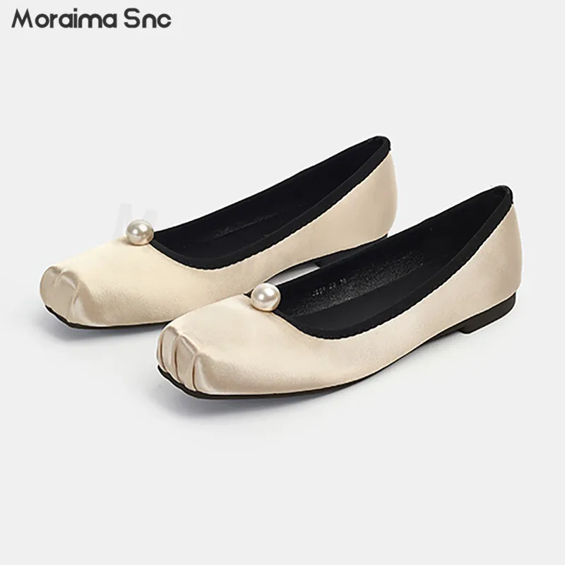 Light-Colored Thick-Soled Half Slippers Round-Toe Inner Heightening Slippers Fashionable and Comfortable Soft-Soled Mule Shoes