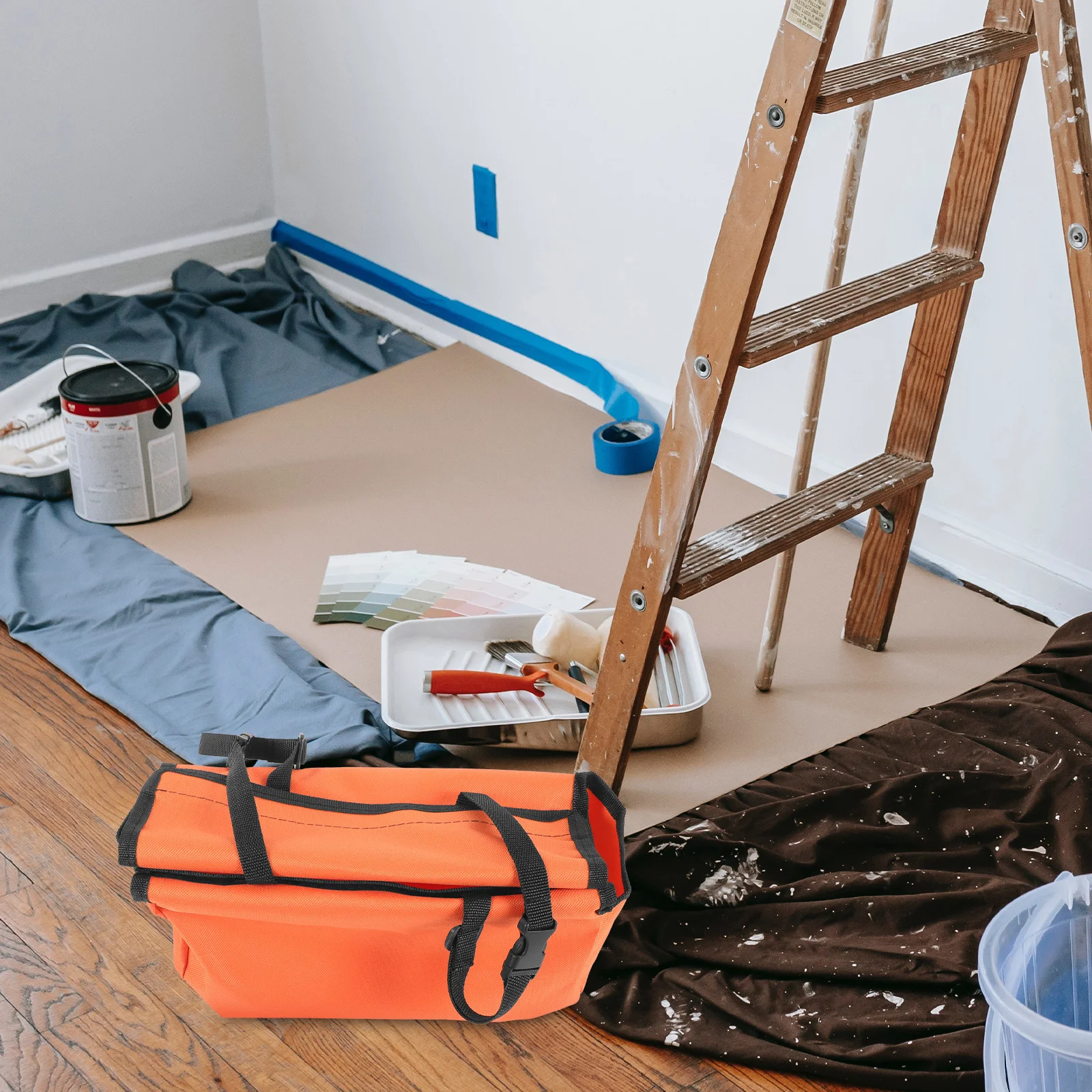 قوي أكسفورد القماش للطي سلم أداة حقيبة معلقة المنظم الحقيبة للأدوات تخزين المفكات الشدات أدوات المساعدة #3