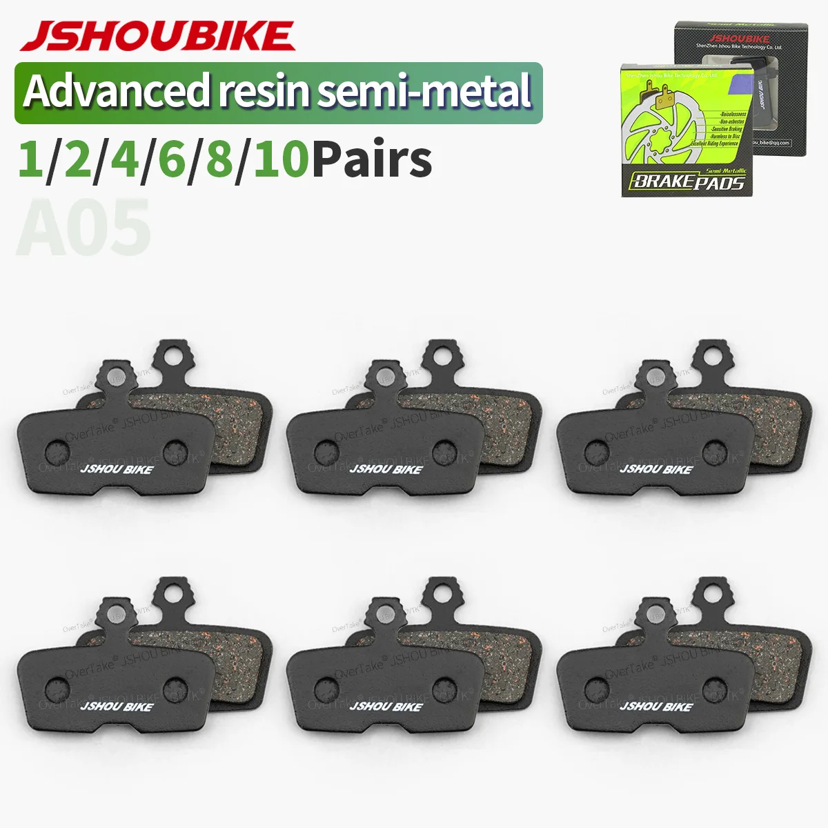 

JSHOUBIKE Semi-metal Bicycle hydraulic disc brake pads Advanced semimetal for SRAM CODE,CPDE R,CODE RSC SRAM AVID Code
