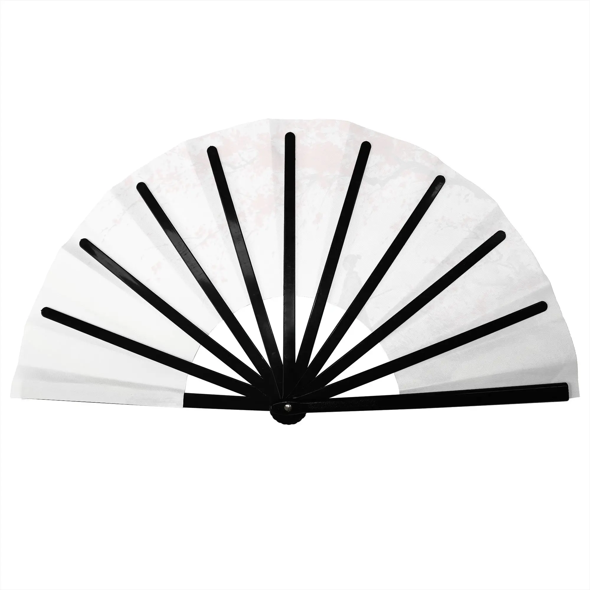 Customized Ancient Poetry  Portable Pocket Fan Camping  Polyester Folding Fan Chinese Dance Handheld Cooling Fans