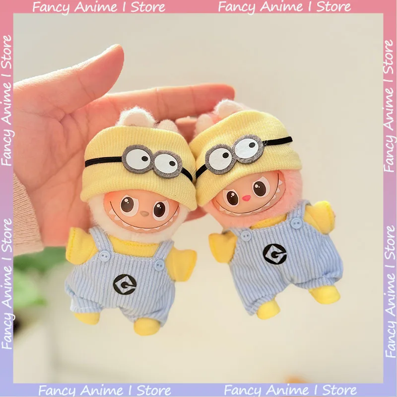 ل V1 V2 V3 V4 Labubu دمية الكرتون لطيف التوابع وزرة دعوى محبوك قبعة الأحذية DIY بها بنفسك دمية صغيرة أفخم الملابس والاكسسوارات الهدايا #1