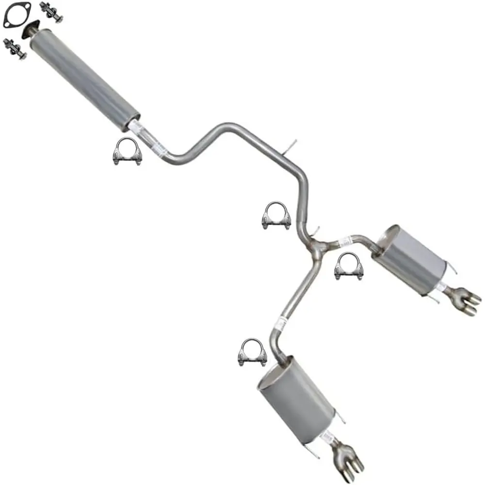 

Exhaust Y-Pipe Muffler Kit for 2003-2008 Grand Prix 3.8L - Stainless Steel | Includes Gasket, Clamps, Bolts | Direct Fit Replace