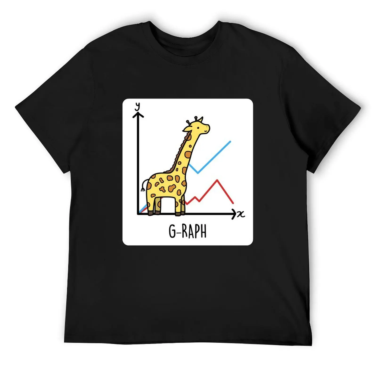 Cute Giraffe Graph Animal Pun T-Shirt plus size tops designer shirts korean fashion compression shirt men