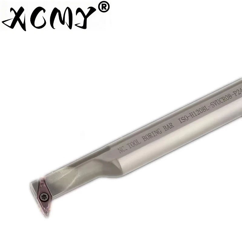 Eccentric-Type-Small-Diameter-Boring-Bar-SVUCR/SVQCR-HSS-Anti-seismic-Inner-Hole-Knife-Bar-H1208L-SVUCR08-P24-Rod