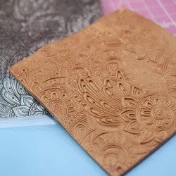 Mandala Polymer Clay Texture Stamp Sheet Emboss Mat Template Diy Ceramic Pottery DIY Jewerly Impression Hobby Tool Art Supplies