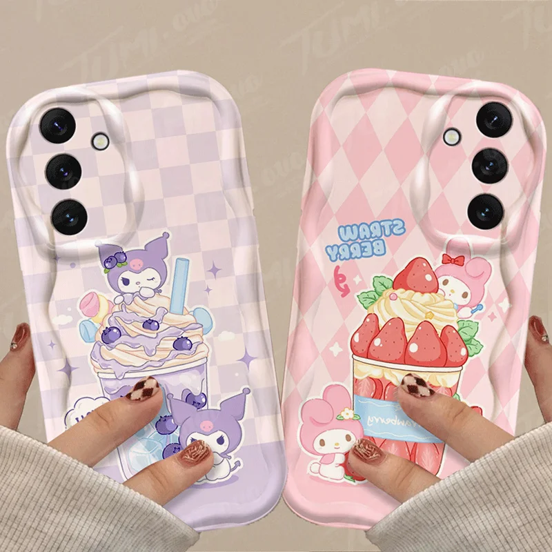 Sanrio Kuromi Mymelody Soft Silicone Phone Case For Samsung Galaxy A53 A54 A34 A14 A24 A13 A23 A33 A73 A15 A05 A05S A71 Cover