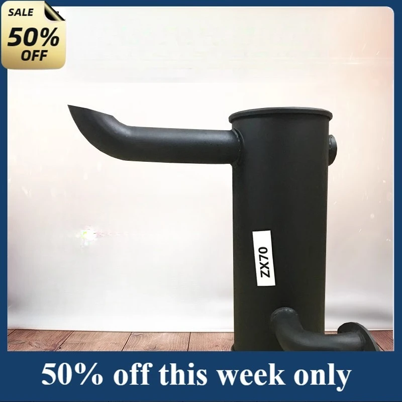 

Excavator Parts for Hitachi ZAX60/70 Muffler Thickened Muffler Exhaust Pipe Smoke Exhaust Pipe
