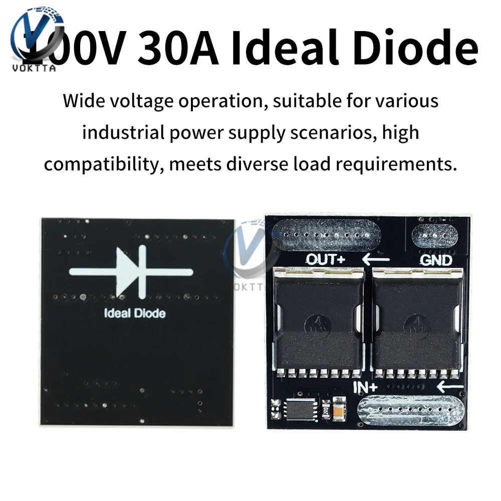 100 فولت 30A 60 فولت 10A وحدة ديود مثالية 2-MOS لوح تمديد مكافحة ارتجاعي مكافحة اتصال عكسي مقوم صغير منخفض الطاقة للغاية #3