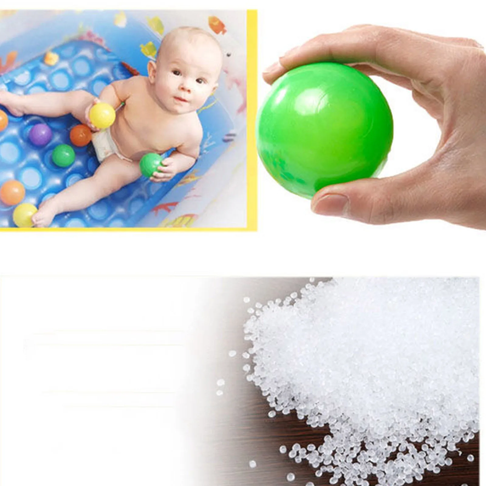 50/100Pcs Eco-Friendly Colorful Ball Pit Soft Plastic Ocean Balls Water Pool Ocean Wave Ball Outdoor Toys For Children Kids Baby