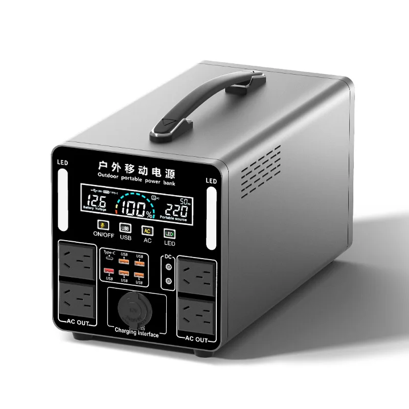 1500W 2000W 2500W Portable Power Station 220V AC High Capacity for Camping RV Car Fridge Emergency Outdoor Backup