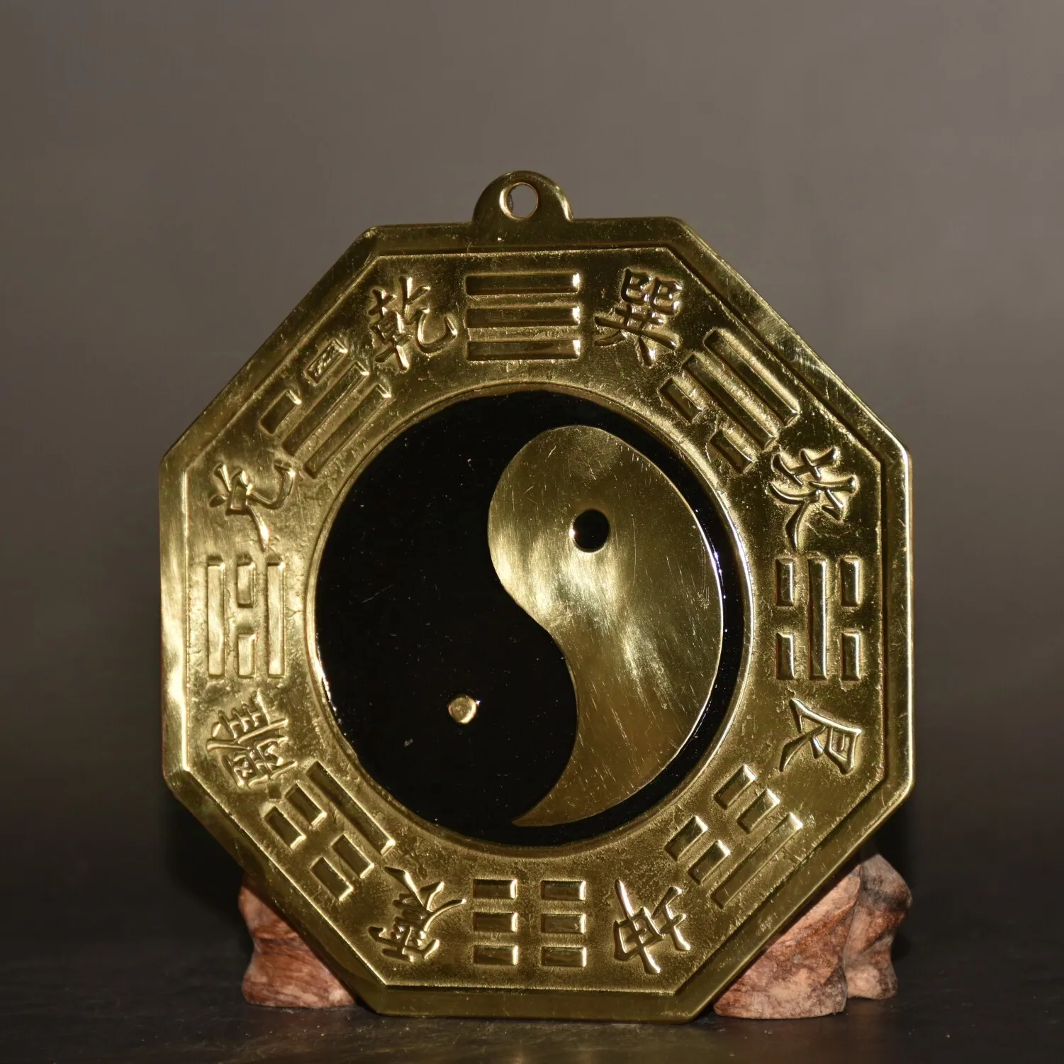Pure copper bagua mirror Statues