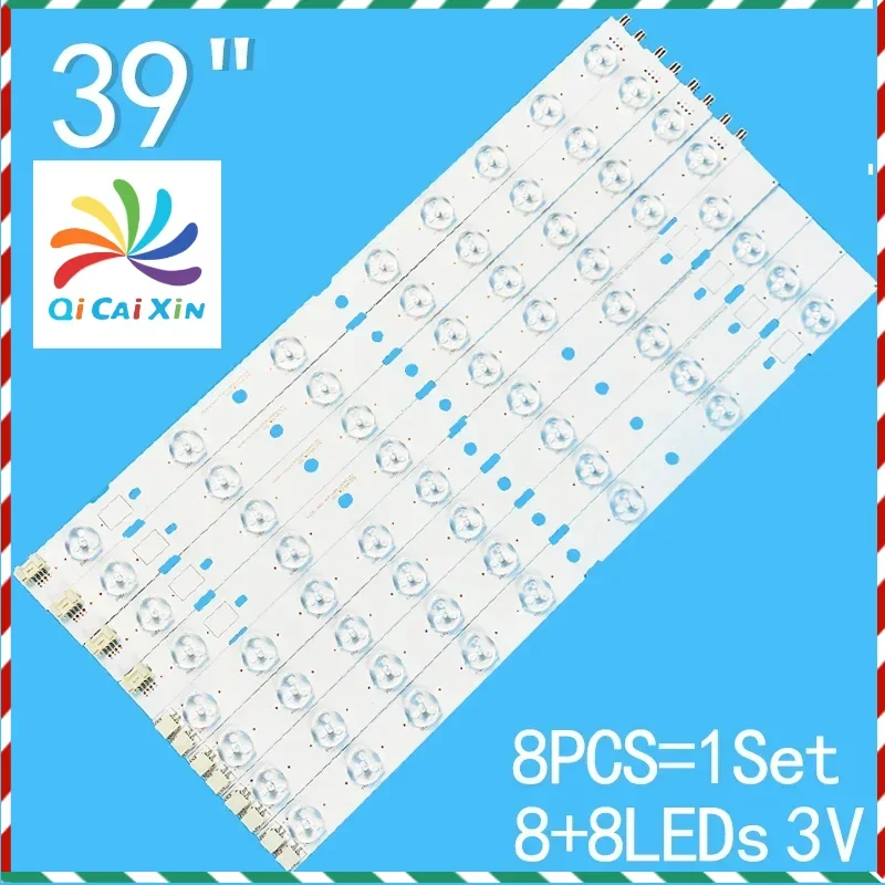 

1Set=8PCS R+L=790mm 8+8LEDs 3V For Toshiba 39" LCD TV SVT390A07-REV0.6-R-TYPE-191031 SVT390A07-REV0.6-L-TYPE-191031 SVT390A07