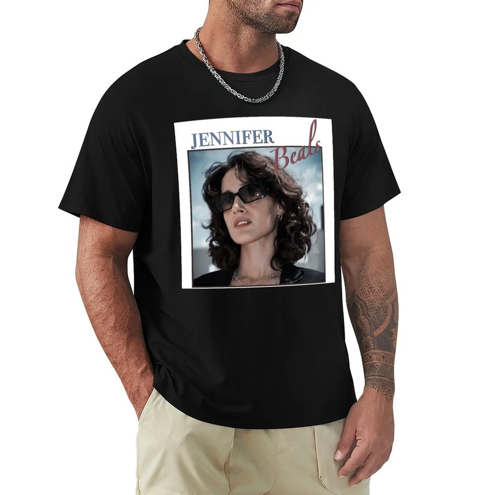 

Jennifer Beals - The L Word T-Shirt baggy shirts anime tshirt Men's t-shirts