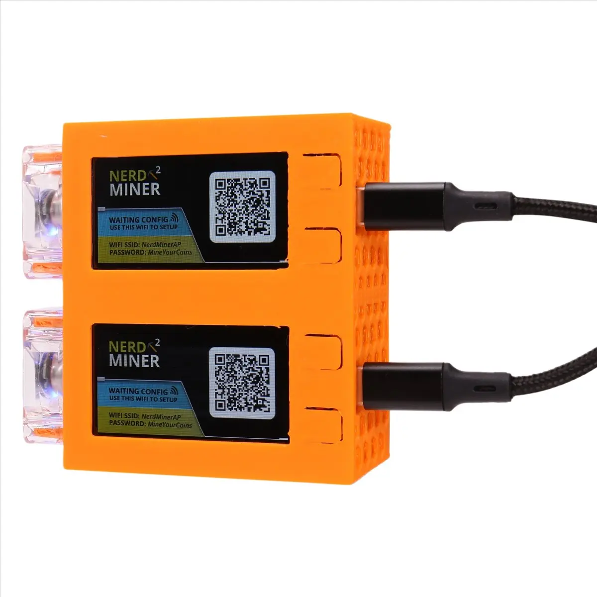 ABGZ For V2 Miner 78KH/Sx2 Dual Screen BTC Solo Lottery Miner Bitcoin Miner Lottery Miner with Fan,D