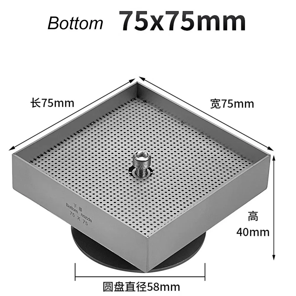 BGA CPU Nozzle 28*60mm 25*30mm 40mm x 60mm 75x 75mm Customized Nozzles For ZMT (Zhuomao) Hongteng Hot Air Rework Station