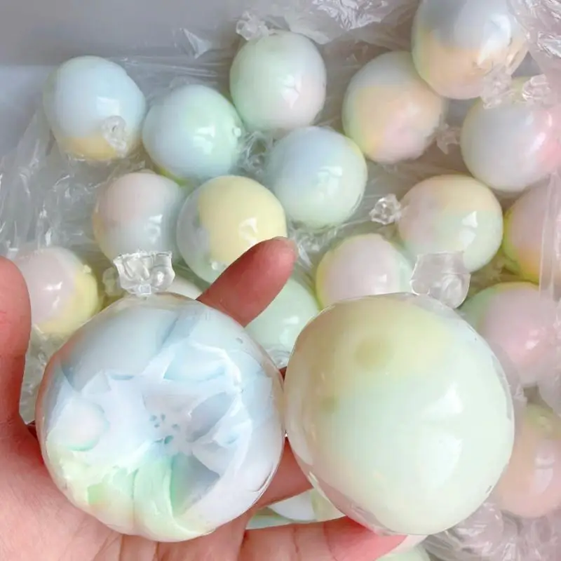1 unidad de Bola de Cera Anti-estrés, Juguetes Blandos de Descompresión, Bola Artesanal de Melón y Chocolate, Juguete Sensorial Antiestrés Fidget