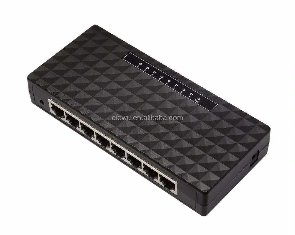

DIEWU 8-портовый гигабитный Ethernet-коммутатор для быстрой сетевой коммутатора