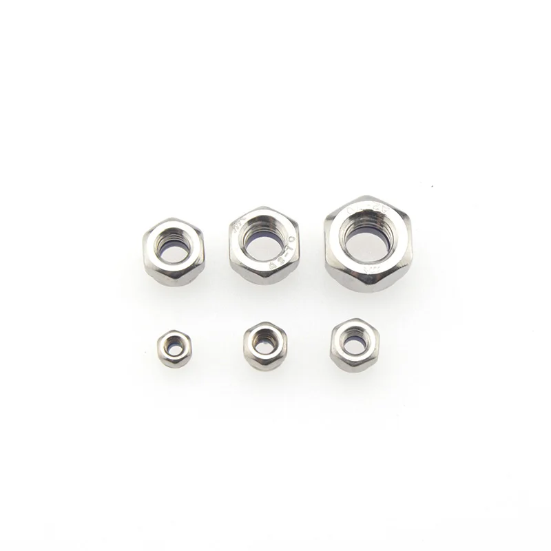 10pcs 304 สแตนเลสสตีล (M2 M3 M4 M5 M6) ไนลอน Self Locking HEX NUTS DIY อุปกรณ์เสริมสําหรับรีโมทคอนโทรลรถ/เรือ