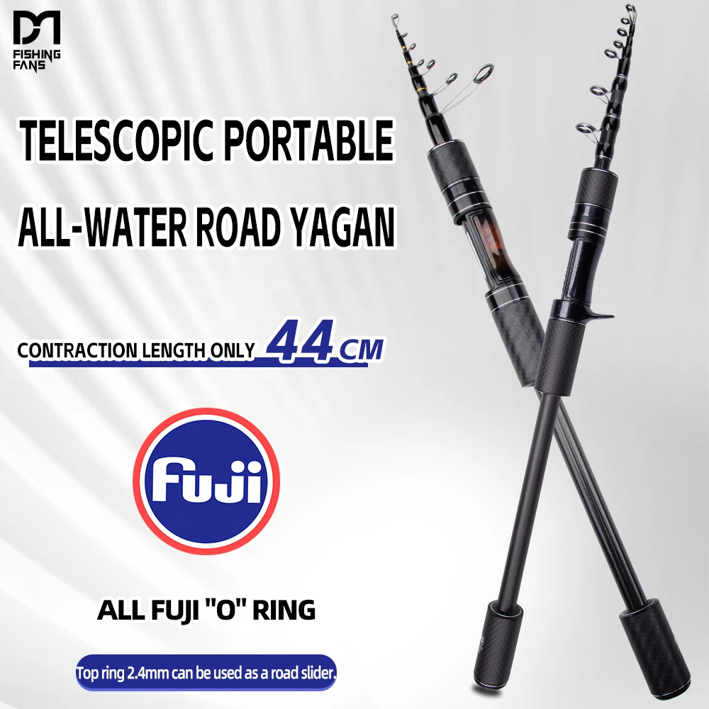 fishingfans-ポータブル伸縮釣竿-21-メートル-24-メートル-ml-カーボンファイバー富士-o-ガイドスピニングキャスティング釣竿