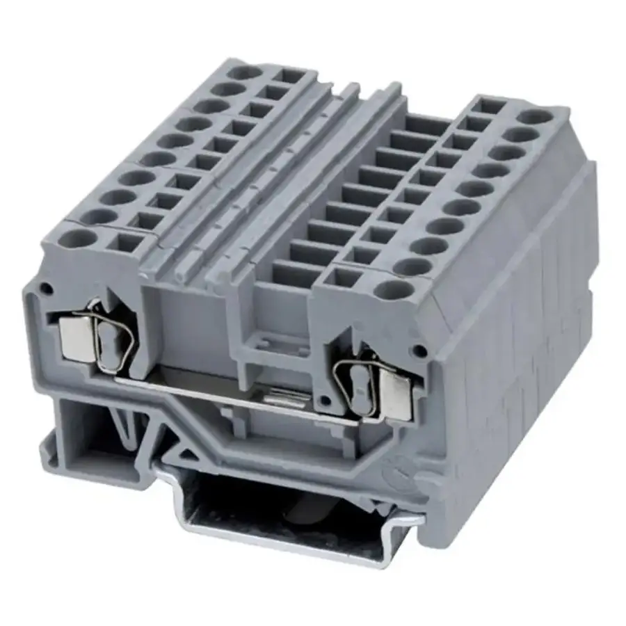 

100pcs ST1.5 Spring cage type Connection Terminal Feed-through Spring RST1.5 Din Rail Terminal Block Approved by U/L CE RoHS