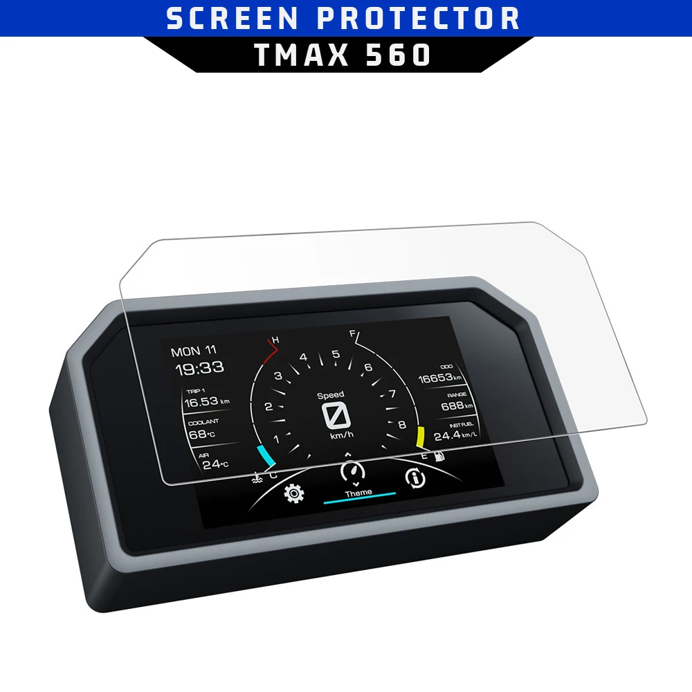 FOR Yamaha TMAX 560 Tech Max 2022 - Motorcycle Scratch Cluster Protection Instrument Film accessories accessory Screen Dashboard