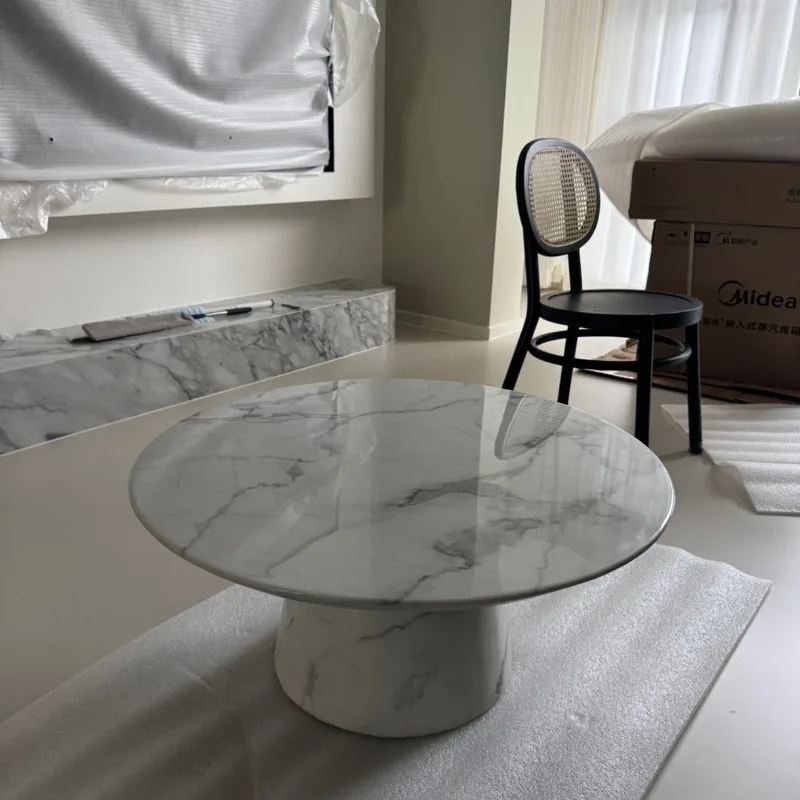Modern Luxury Side Table Decoration Living Room Designer Designer Round Coffee Table Writing Mesa Auxiliar Trendy Furniture