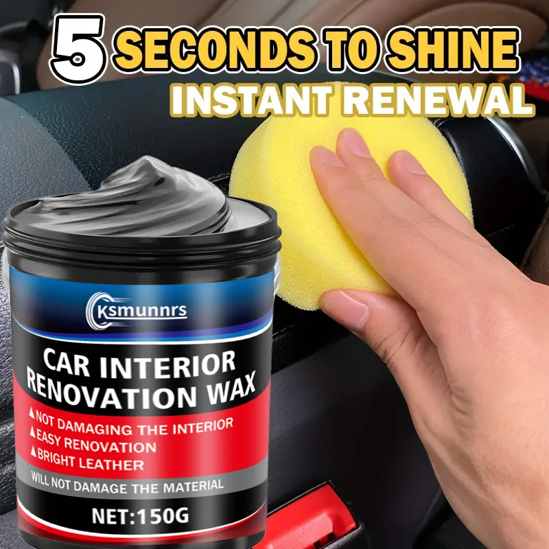 150G of Automotive Plastic Repair Wax Designed for Polishing Car Interiors. Ideal for Fixing Scratches on Bumpers And Inside The
