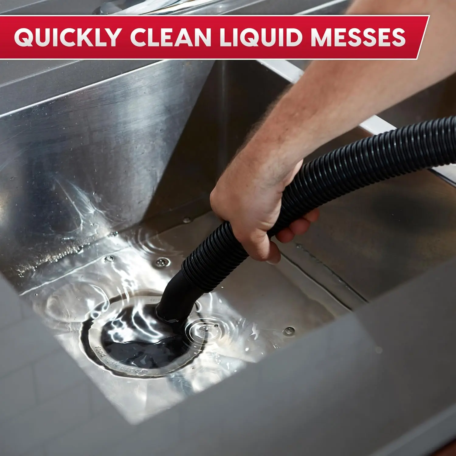 5-Gallon Stainless Steel Wet/Dry Vacuum with 4 HP Motor, 16ft Reach & Blower Function