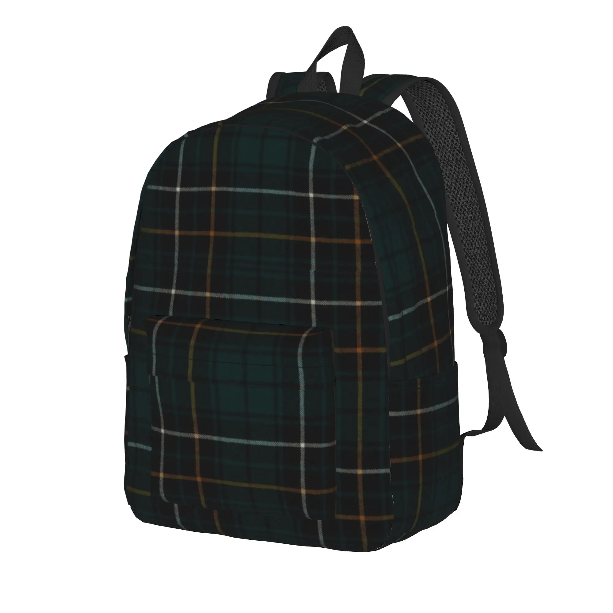 MacAlpine Scottish Tartan Fashion Backpack Durable High School Work  Daypack for Men Women Laptop Shoulder Bag