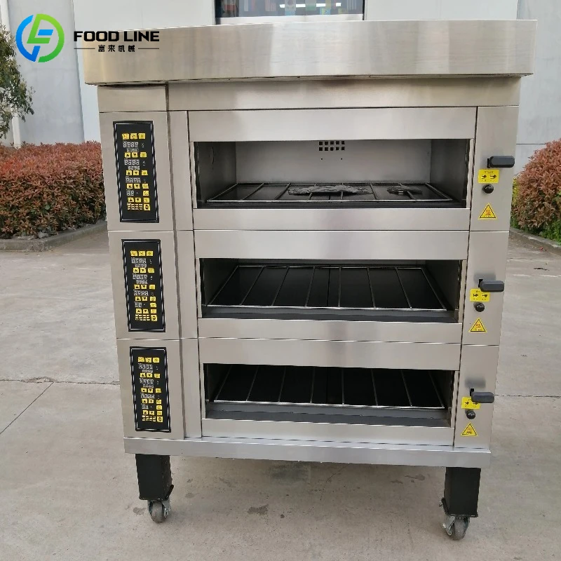 

Factory Direct Supply Six-Plate Electric Oven with 12 Memory Function Commercial Three-Layer Pizza Bread Cake Baking Oven