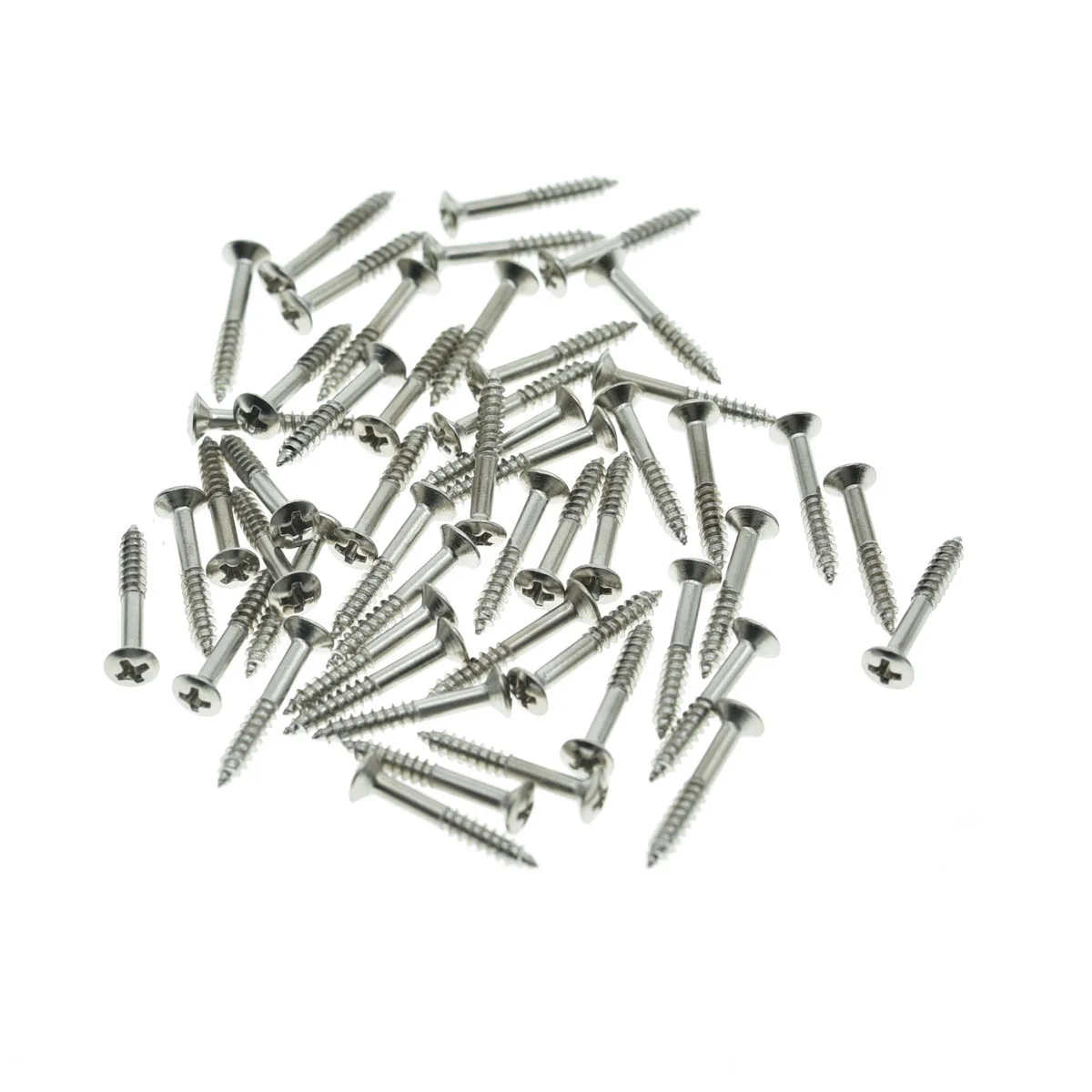 KAISH Pack of 50 Guitar Humbucker Pickup Ring Mounting Screws Pickup Frame Surround Screws for LP/Les Paul SG 4 Colors