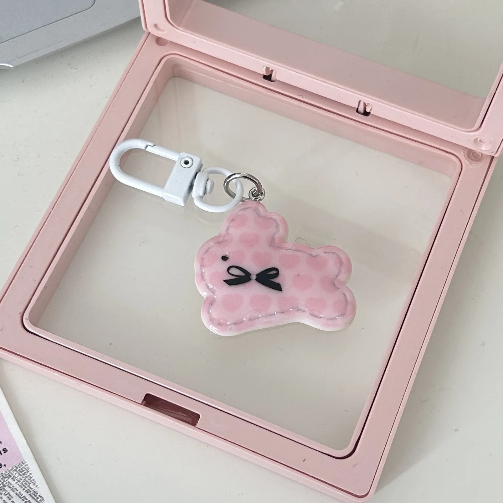 Cute Keychain Running Rabbit Keychain Backpack Accessory Friend Gift Student Accessory Cute Keychain for Girls Phone Lanyard