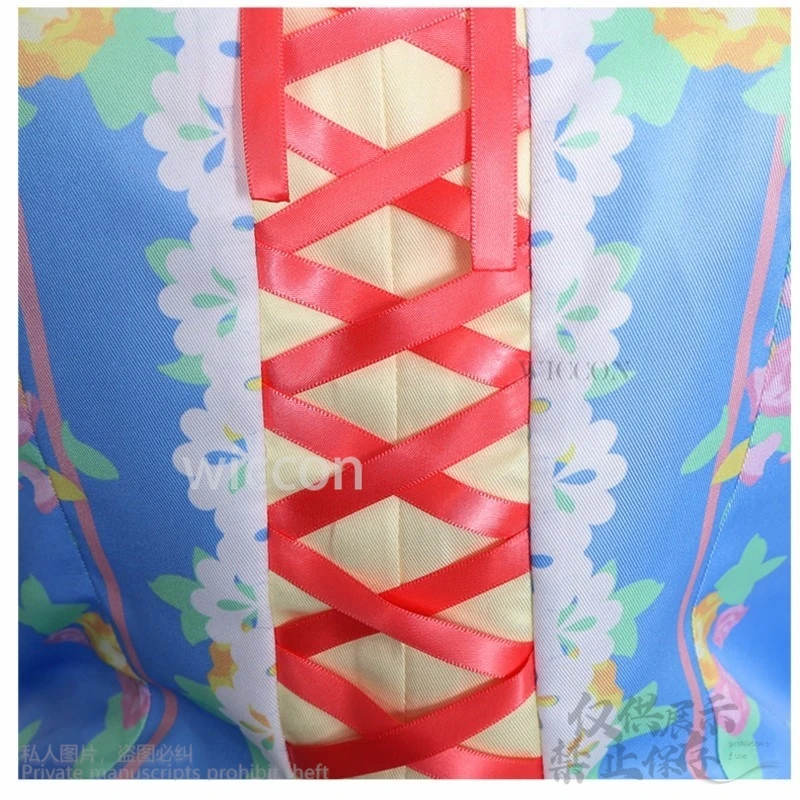 Kiriya Aoi Anime Aikatsu! cosplay Kawaii Idolo giapponese Jirai Kei Costume Abito floreale Lolita Belle ragazze Uniform Parrucche personalizzate