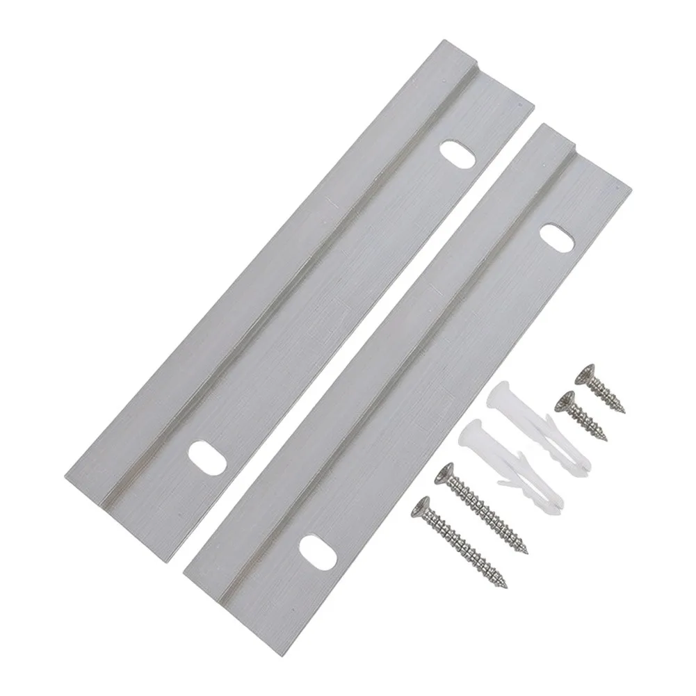 2pcs Z-Shaped Aluminum Alloy Pendant Bracket for Wall Panels Paintings Advertising Boards Flush Mounting Strips