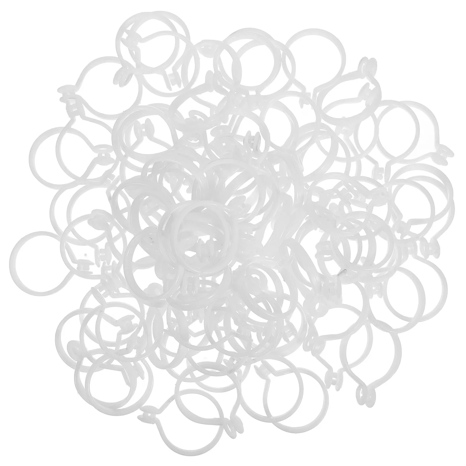 100 шт. колец для подвешивания штор из пластика для домашних нужд