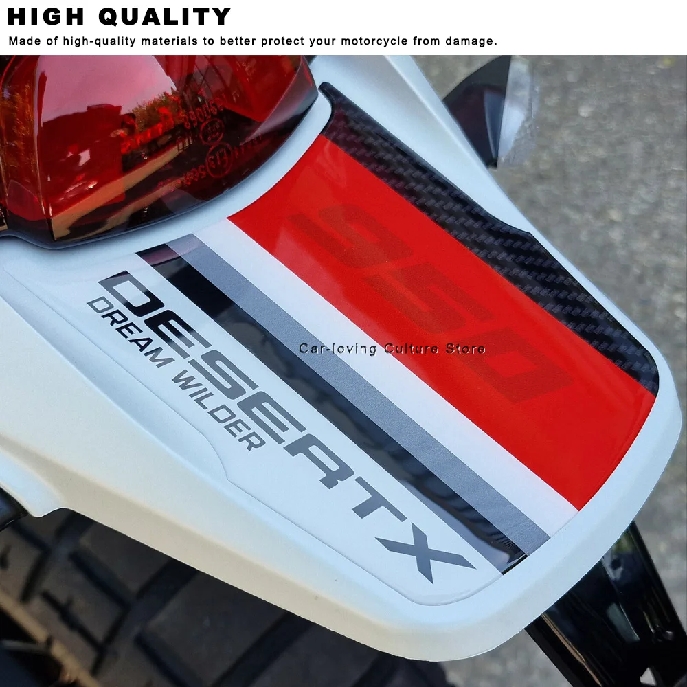 For Ducati DesertX 2022 Waterproof Protective Sticker Motorcycle Stickers Tail Protection 3D Motorcycle Sticker