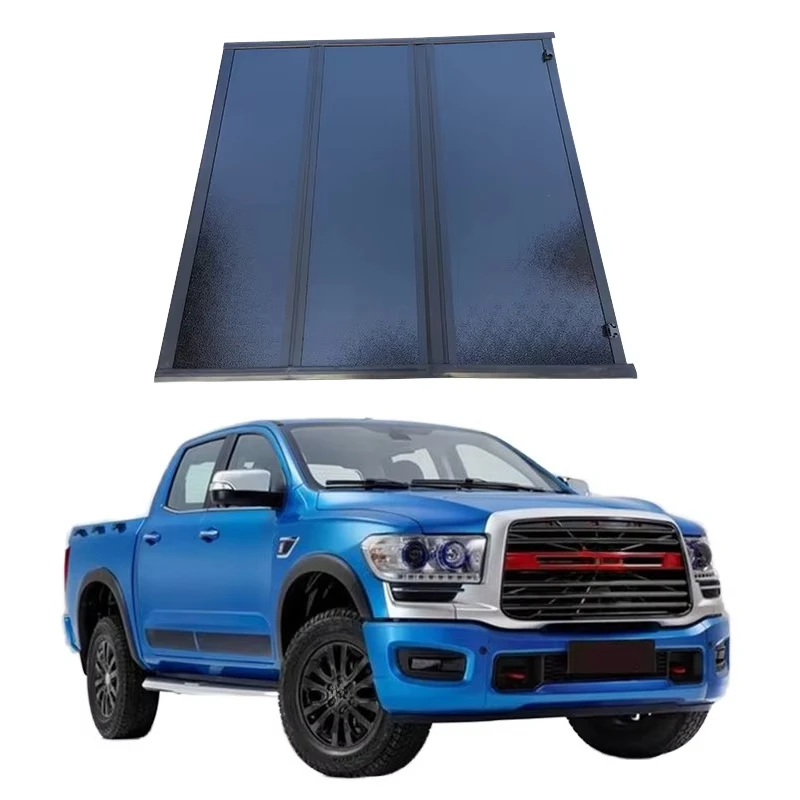 

High Quality Metal Alloy Tonneau Cover for Tundra 6.5ft Tri-Fold Embedded Design Hardcover Car Accessories Ranger