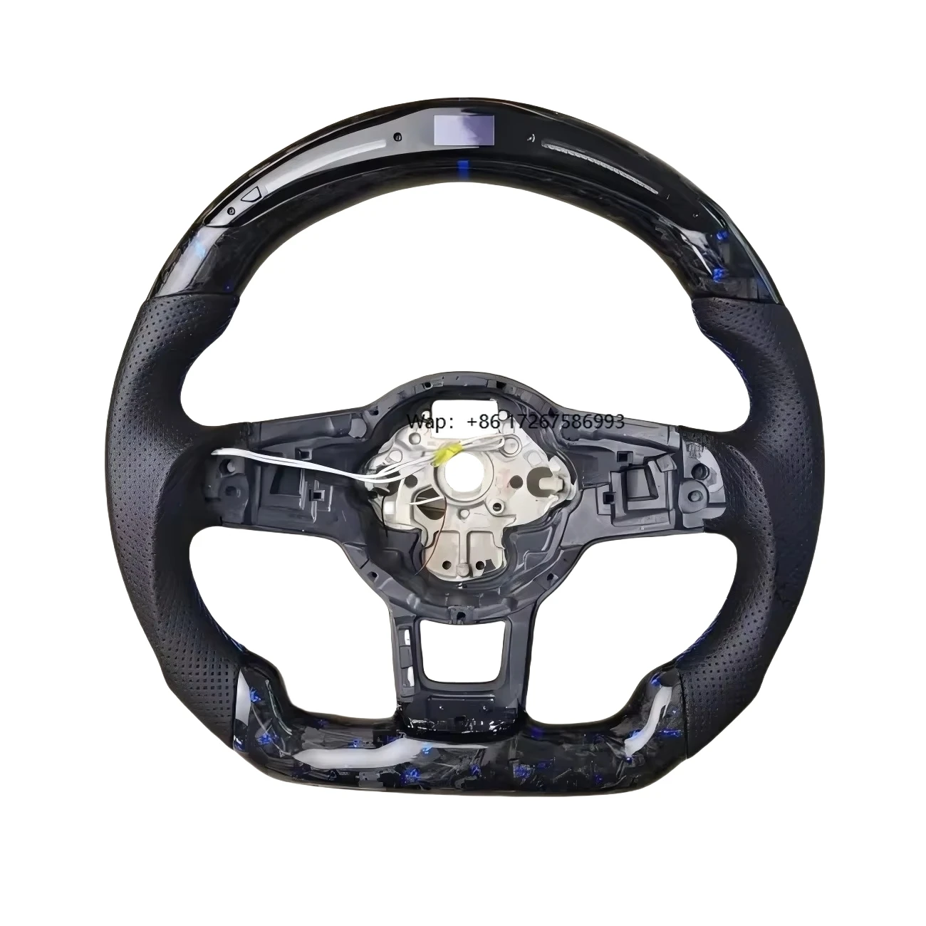 

Sport LED Steering Wheel for Vw Golf 7 7.5 Mk7 MK7.5 GTI Polo Gts Gtd Gte R Passat Cc R-line Forged Carbon Fiber Texture