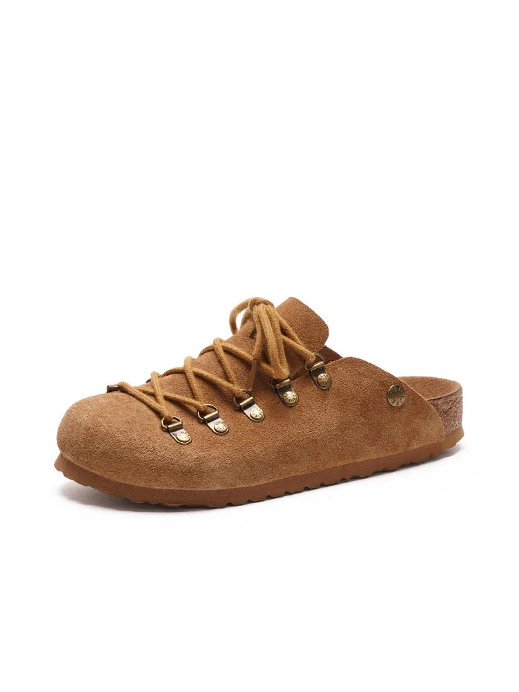 

Men's and Women's Round-Toe Flat Shoes Thick-Soled Women's Slippers Non-Slip Flat Sandals Walking Casual Shoes