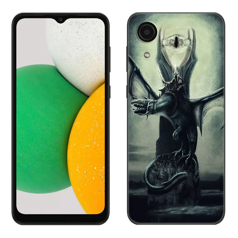 The L-Lords Of The R-Rings Black Phone Case For Samsung Galaxy A01 A03 Core A04 E A02 A05 A10 A20 A21 A30 A50 S A6 A8 + A7 2018