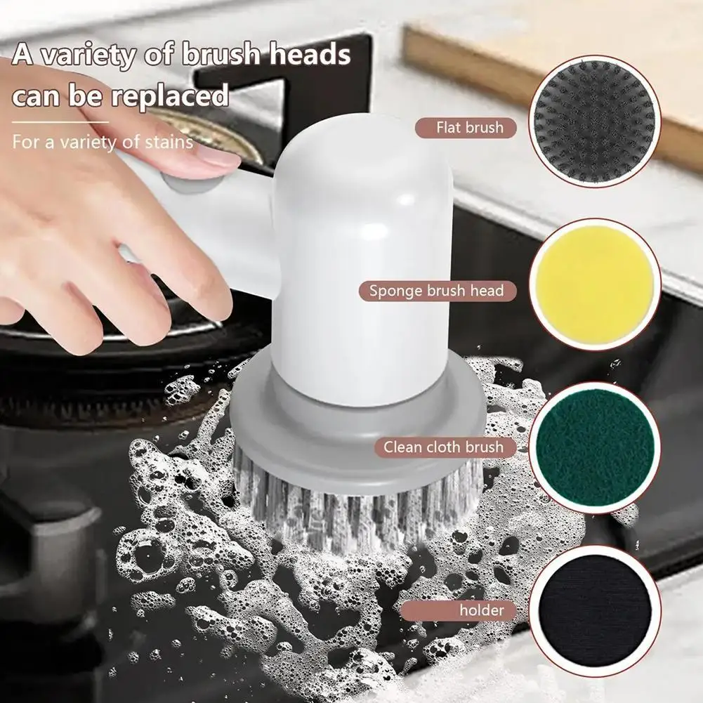 

Wireless Electric Cleaning Brush Housework Kitchen Dishwashing Brush Bathtub Tile Professional Cleaning Brush Labor Savin