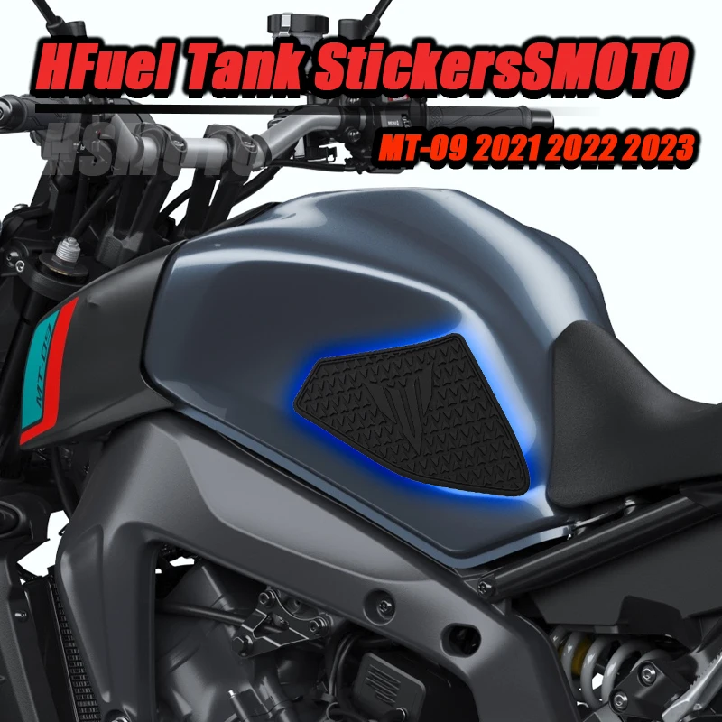 New Motorcycle Non-slip Side Fuel Tank Stickers Waterproof Pad Rubber Sticker For YAMAHA MT-09 MT09 SP 2021 2022 2023 MT 09 SP
