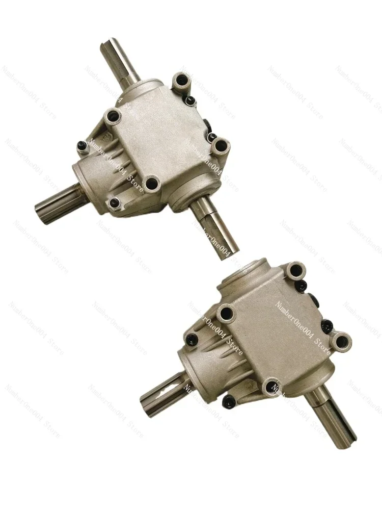 Applicable to Mechanical speed ratio 1:1 steering right Angle gear box corn helical gear box 4 gear reduction conversion