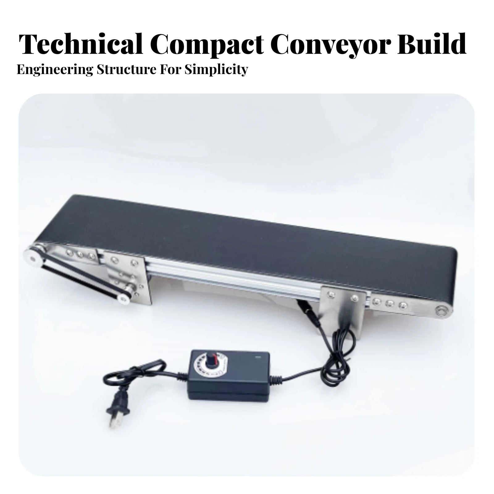Desktop Conveyor Belt with Speed Controller Compact Electric Desktop Conveyor Belt Machinery Wear-Resistant Flexible