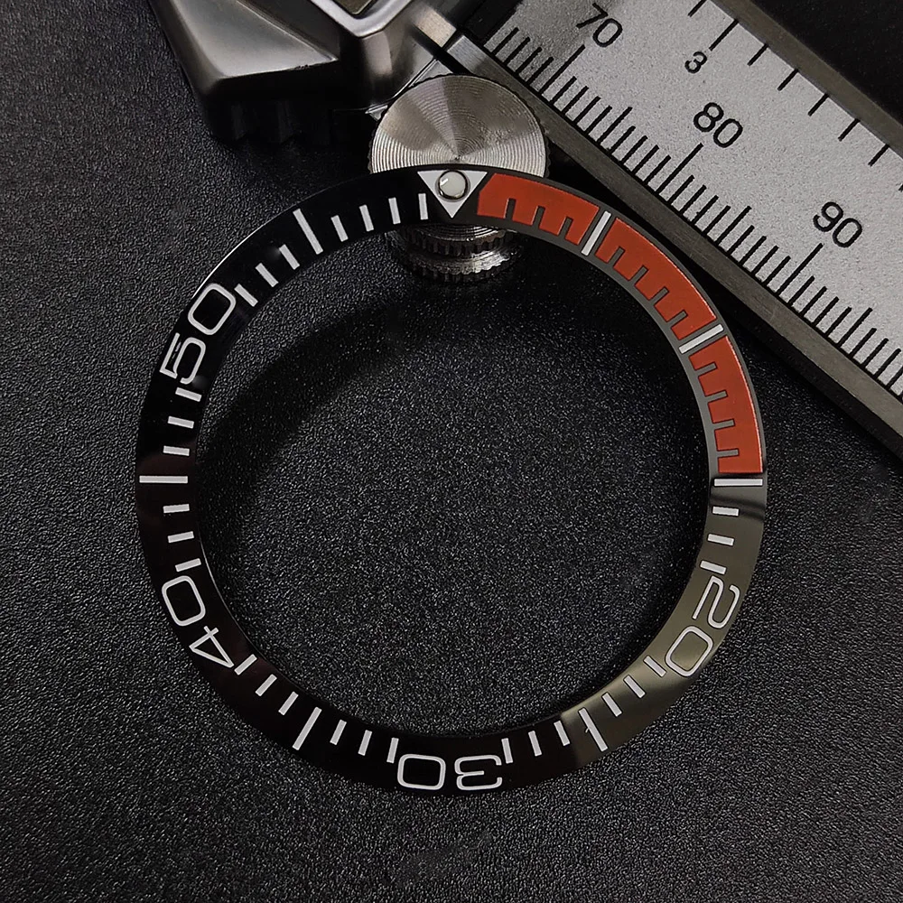 

39.3*31.7 or 40.7*32.7mm Sloping Luminous Ceramic Bezel Insert Replacement of watch accessories Ceramic Bezel Insert