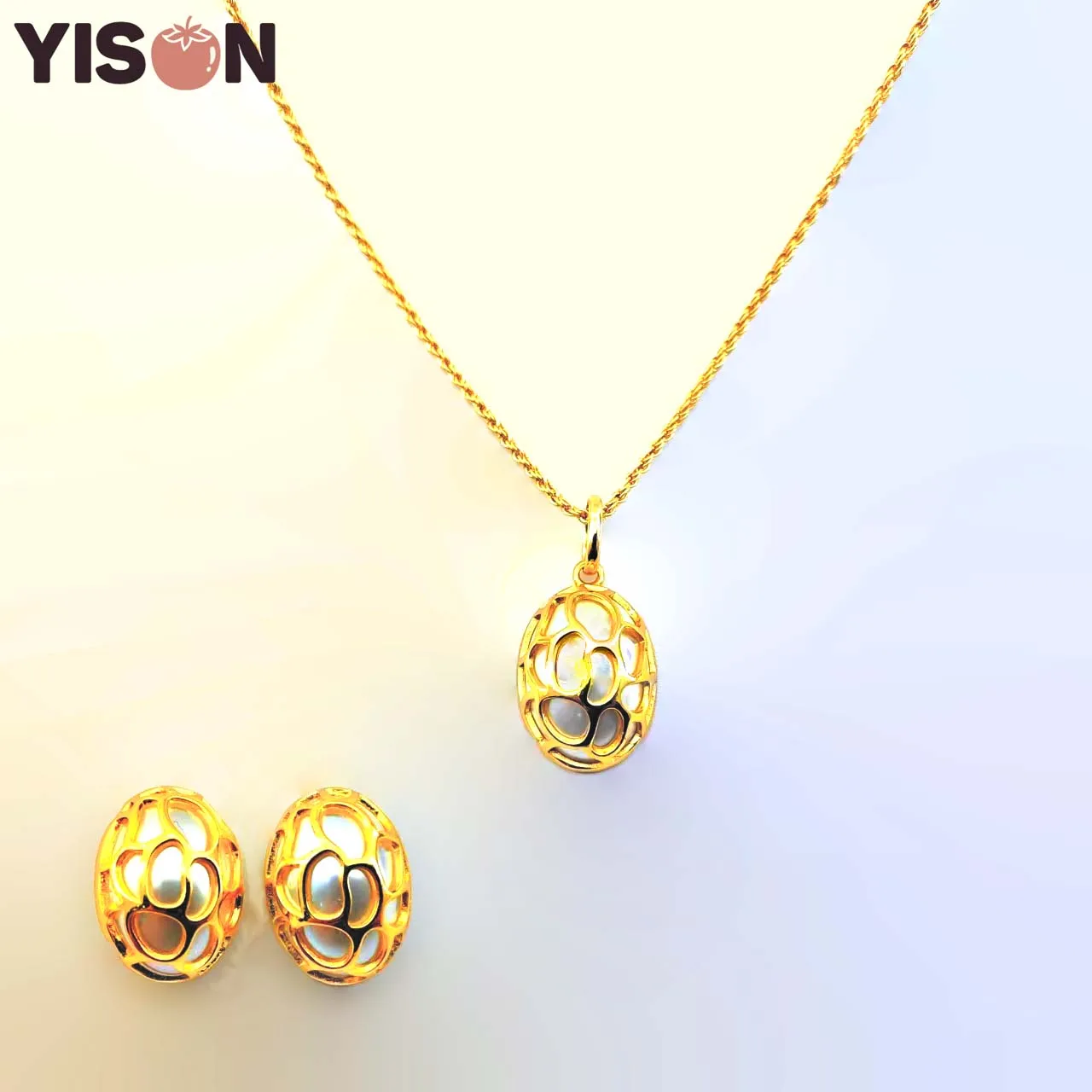 

New In Luxury Retro Pearl Necklaces Earrings For Women Trendy Female Jewelry Set