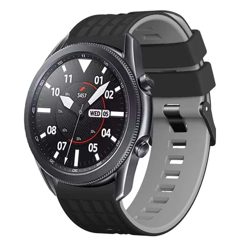 22 مللي متر سيليكون حزام لساعة سامسونج جالاكسي 3 45 مللي متر 46 مللي متر العصابات سوار جير S3 الحدود الكلاسيكية Smartwatch حزام الساعات ملحق